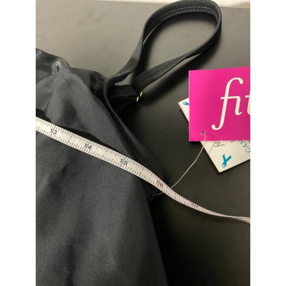 FIT 4U New Hip Hider Black Tiered Ruffle Swimsuit Romper size 12 - Picture 11 of 14